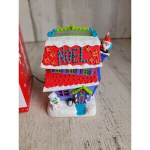 Hallmark Noel merriest house in town magic cord ornament Xmas‎